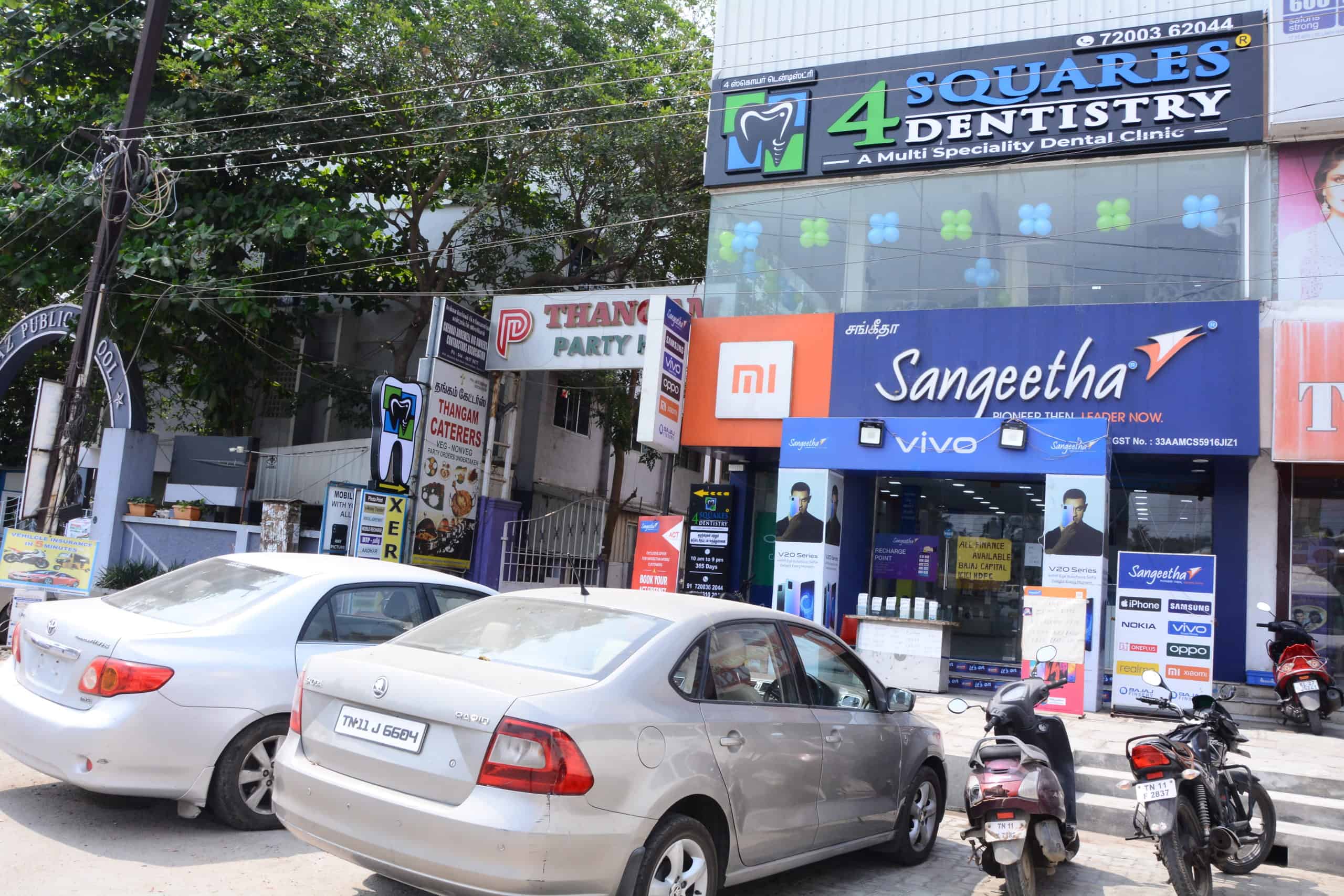Front View of the 4 Squares Dentirstry - Best Dental Clinic in Gowrivakkam