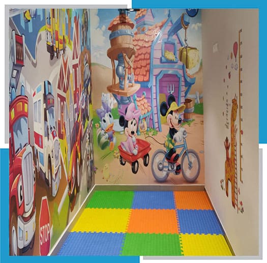 Image of kids dental treatment section at 4 Squares Dentistry